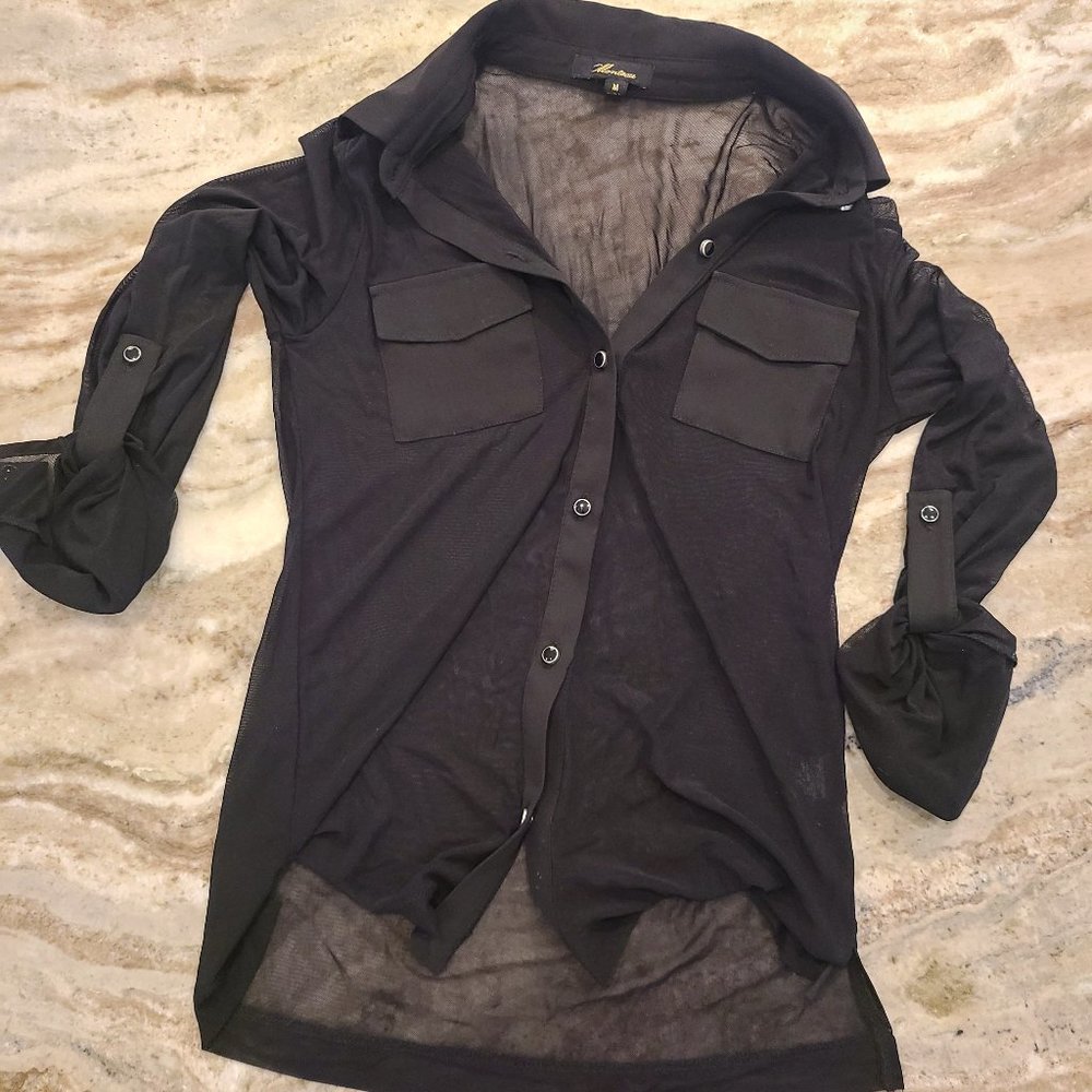 Black Button Down